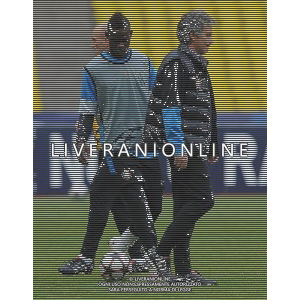 Champions League 2009/2010 Quarti di Finale Ritorno Mosca - 05.04.2010 Allenamento e Conferenza Stampa Nella Foto:MOURINHO-BALOTELLI /Ph.Vitez-Ag. Aldo Liverani
