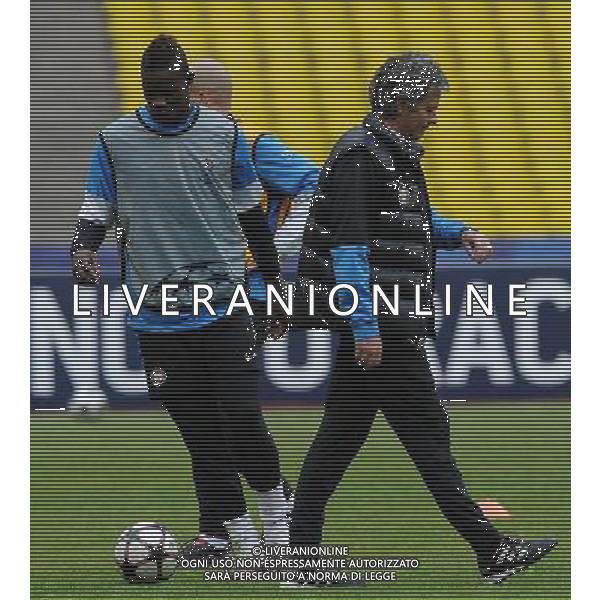 Champions League 2009/2010 Quarti di Finale Ritorno Mosca - 05.04.2010 Allenamento e Conferenza Stampa Nella Foto:MOURINHO-BALOTELLI /Ph.Vitez-Ag. Aldo Liverani