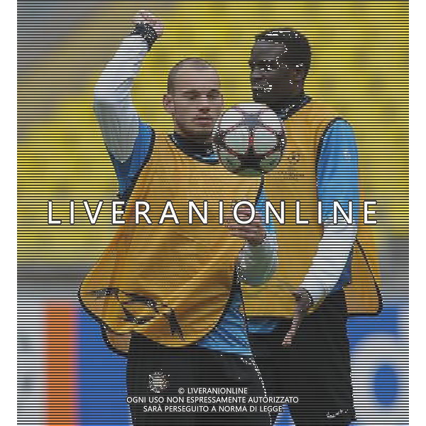 Champions League 2009/2010 Quarti di Finale Ritorno Mosca - 05.04.2010 Allenamento e Conferenza Stampa Nella Foto:sneijder wesley /Ph.Vitez-Ag. Aldo Liverani