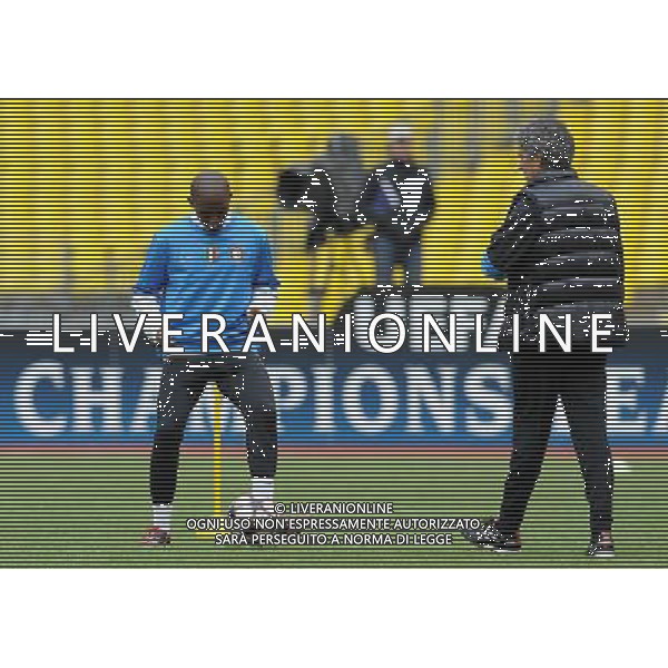Champions League 2009/2010 Quarti di Finale Ritorno Mosca - 05.04.2010 Allenamento e Conferenza Stampa Nella Foto:MOURINHO-ETO\'O /Ph.Vitez-Ag. Aldo Liverani