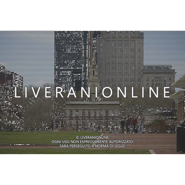 Independence Hall and the Mall at Independence National Historical Park in Philadelphia, PA on Wednesday, March 31, 2010 (© Richard B. Levine) /Agenzia Aldo Liverani Sas - ITALY ONLY -