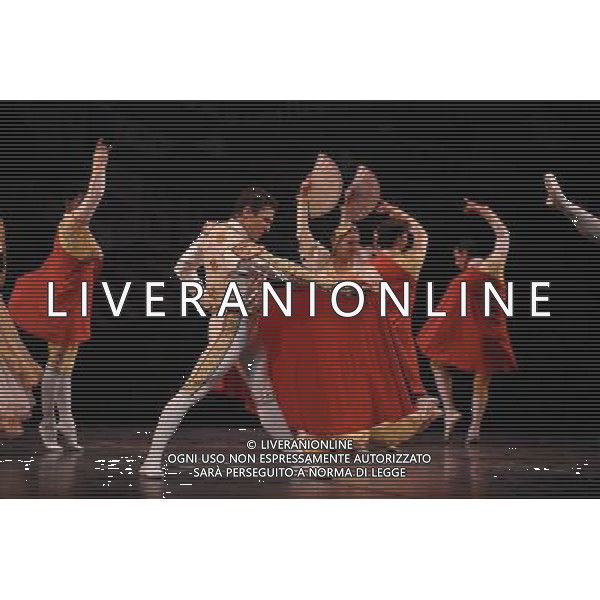 Ballet Nacional De Cuba perform scenes of Act I and Act III from Don Quixote part of the Magia De La Danza at the London Coliseum. /Agenzia Aldo Liverani Sas - ITALY ONLY - IL BALLETTO NAZIONALE DI CUBA DURANTE UNA SCENA DEL 1¡ E 3¡ ATTO DEL DON CHISCIOTTE A LONDRA