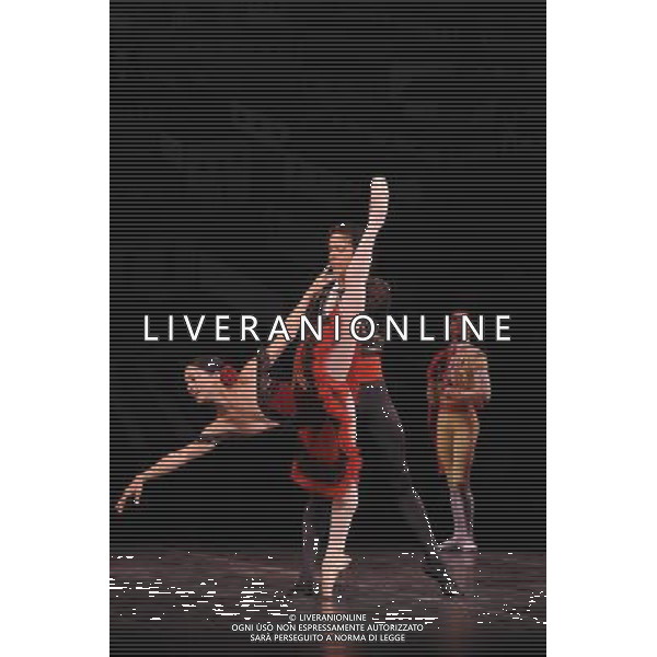 Ballet Nacional De Cuba perform scenes of Act I and Act III from Don Quixote part of the Magia De La Danza at the London Coliseum. /Agenzia Aldo Liverani Sas - ITALY ONLY - IL BALLETTO NAZIONALE DI CUBA DURANTE UNA SCENA DEL 1¡ E 3¡ ATTO DEL DON CHISCIOTTE A LONDRA