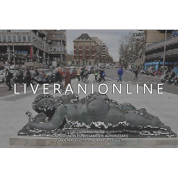 A satue of a Fat Naked Lady in the Paseo del Prado is a beautiful tree-lined street in Madrid Spain. The Prado district of Madrid features many beautiful fountains, museums, hotels and plazas.USA OUT! ©Photoshot/Agenzia Aldo Liverani Sas - ITALY ONLY - VEDUTE DELLA CITTA\' DI MADRID - SPAGNA