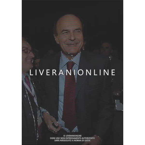 FIERE DI PARMA 09/04/2010 PER I 100 ANNI DI CONFINDUSTRIA, CONVEGNO: \'LIBERTA\' E BENESSERE. L\' ITALIA AL FUTURO\' NELLA FOTO PIER LUIGI BERSANI © ROMANO/AGENZIA ALDO LIVERANI SAS