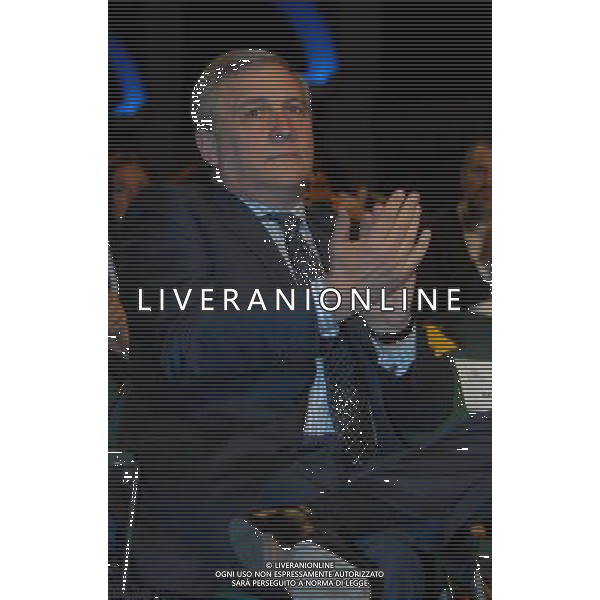 FIERE DI PARMA 09/04/2010 PER I 100 ANNI DI CONFINDUSTRIA, CONVEGNO: \'LIBERTA\' E BENESSERE. L\' ITALIA AL FUTURO\' NELLA FOTO ANTONIO TAJANI © ROMANO/AGENZIA ALDO LIVERANI SAS