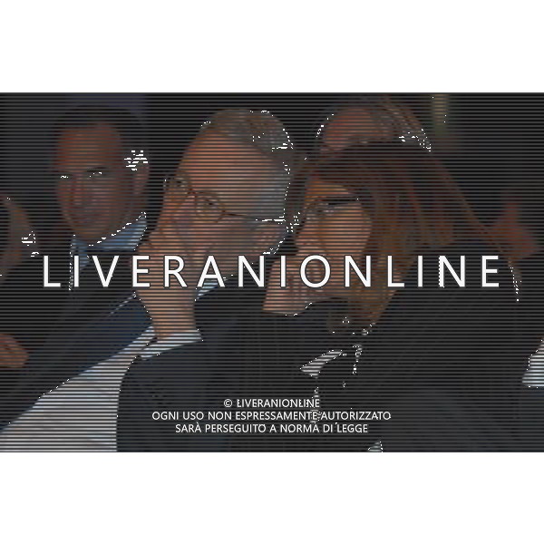 FIERE DI PARMA 09/04/2010 PER I 100 ANNI DI CONFINDUSTRIA, CONVEGNO: \'LIBERTA\' E BENESSERE. L\' ITALIA AL FUTURO\' NELLA FOTO GIULIO TREMONTI E EMMA MARCEGAGLIA © ROMANO/AGENZIA ALDO LIVERANI SAS