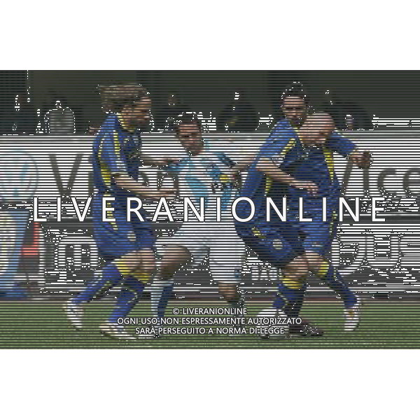 VERONA 11/04/2010 PRIMA DIVISIONE HELLAS VERONA-DELFINO PESCARA NELLA FOTO:SENSOVINI MARCO E COMAZZI ALBERTO FOTO PAOLA GARBUIO/AG.ALDO LIVERANI