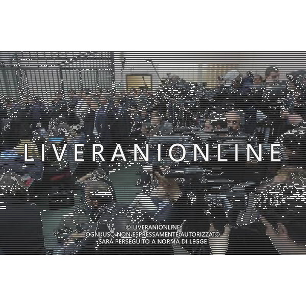 NAPOLI 13 APRILE 2010-PALAZZO DI GIUSTIZIA PROCESSO CALCIOPOLI NELLA FOTO AULA DEL PROCESSO L\'aula 216 del tribunale di Napoli FOTO MOSCA AG.ALDO LIVERANI