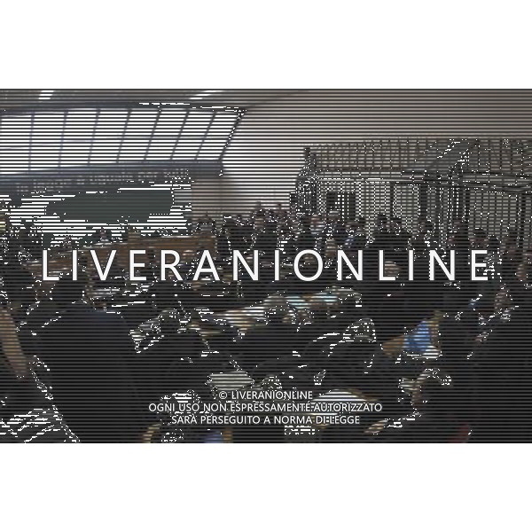 NAPOLI 13 APRILE 2010-PALAZZO DI GIUSTIZIA PROCESSO CALCIOPOLI NELLA FOTO L\'UDIENZA L\'aula 216 del tribunale di Napoli FOTO MOSCA AG.ALDO LIVERANI