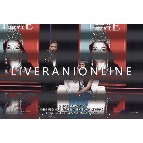TRASMISSIONE TV: \' CHIAMBRETTI NIGHT\' nella foto: KAIANE ALDORINO (MISS MONDO 2009) - Piero CHIAMBRETTI © Antonio Sorano - Ag. Aldo Liverani sas