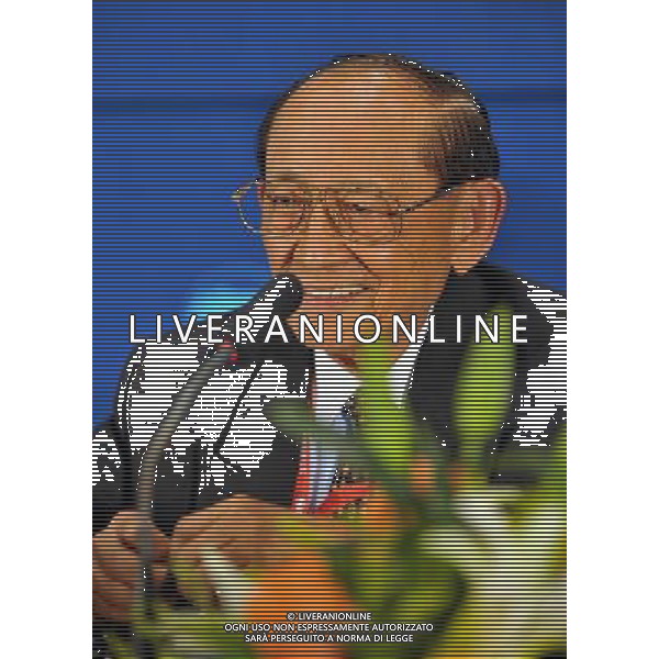 (100408) -- BOAO, April 8, 2010 -- Fidel Valdez Ramos, Boao Forum for Asia (BFA) Chairman of Board of Directors and former President of Philippines attends the BFA Members General Meeting in Boao, a scenic town in south China\'s Hainan Province, April 8, 2010. The BFA Members General Meeting was held here on Thursday. Guo Cheng) (jl) ©Photosot/Agenzia Aldo Liverani Sas - ITALY ONLY: FORUM PER L\'ASIA 2010 CHE SI TIENE NELLA CITTA\' CINESE DI BOAO