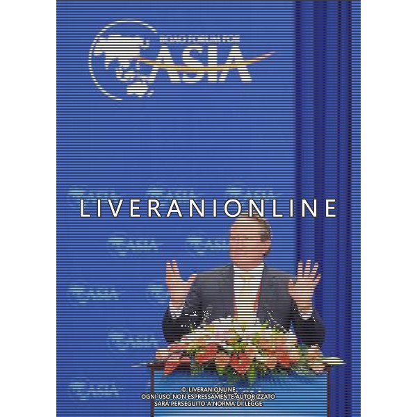(100410) -- BOAO, April 10, 2010 () -- Andrew Forrest, CEO of Fortescue Metals Group (FMG) addresses the opening plenary of Boao Forum for Asia (BFA) Annual Conference 2010 in Boao, a scenic town in south China\'s Hainan Province, April 10, 2010. The BFA Annual Conference 2010 with the theme \'Green Recovery: Asia\'s Realistic Choice for Sustainable Growth\' officially opened here Saturday. (/Zhao Yingquan) (jl) ©Photosot/Agenzia Aldo Liverani Sas - ITALY ONLY: FORUM PER L\'ASIA 2010 CHE SI TIENE NELLA CITTA\' CINESE DI BOAO