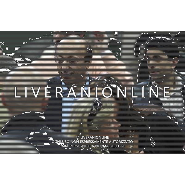 NAPOLI 20 APRILE 2010 PALAZZO DI GIUSTIZIA PROCESSO CALCIOPOLI NELLA FOTO LUCIANO MOGGI CON MARIA GRAZIA FAZI FOTO MOSCA - AG.ALDO LIVERANI SAS