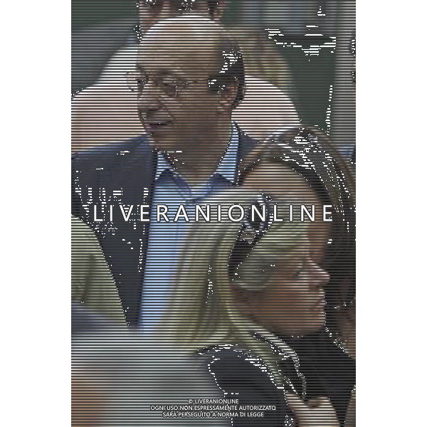 NAPOLI 20 APRILE 2010 PALAZZO DI GIUSTIZIA PROCESSO CALCIOPOLI NELLA FOTO LUCIANO MOGGI CON MARIA GRAZIA FAZI FOTO MOSCA - AG.ALDO LIVERANI SAS