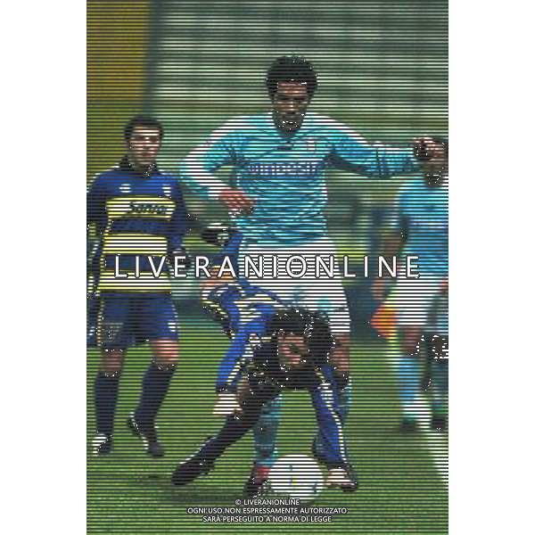 PARMA 20/01/04 OTTAVI DI FINALE TIM CUP 2003/04 PARMA-LAZIO nella foto corradi bernardo con benarrivo antonio* ph gigi arcaini/ag.aldo liverani
