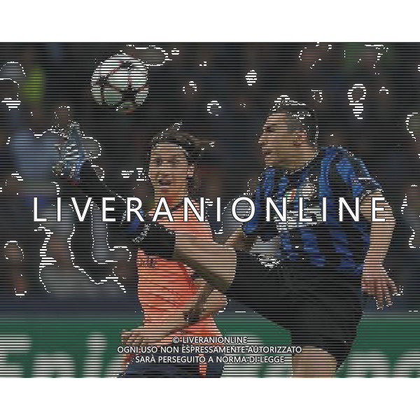 Champions League 2009/2010 Semifinale Andata Milano - 20.04.2010 Inter-Barcellona Nella Foto:LUCIO-IBRAHIMOVIC ZLATAN /Ph.Vitez-Ag. Aldo Liverani