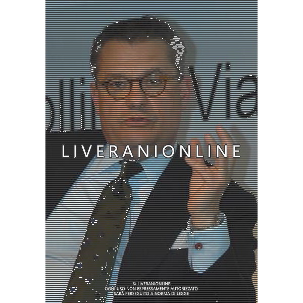 MILANO 20/4/2010 SOLE 24 ORE VIA MONTEROSA, 91 FORUM BANCA \' IMPRESA. DIBATITO SUL RILANCIO INDUSTRIALE E FINANZIARIO: I PROTAGONISTI A CONFRONTO NELLA FOTO FEDERICO IMBERT CEO CREDIT SUISS IN ITALIA FOTO ROMANO/AG ALDO LIVERANI