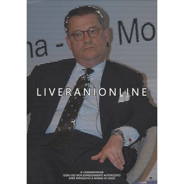 MILANO 20/4/2010 SOLE 24 ORE VIA MONTEROSA, 91 FORUM BANCA \' IMPRESA. DIBATITO SUL RILANCIO INDUSTRIALE E FINANZIARIO: I PROTAGONISTI A CONFRONTO NELLA FOTO FEDERICO IMBERT CEO CREDIT SUISS IN ITALIA FOTO ROMANO/AG ALDO LIVERANI