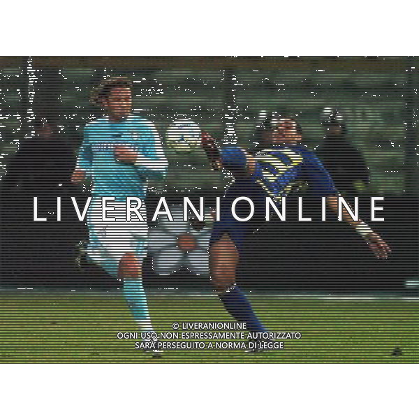 PARMA 20/01/04 OTTAVI DI FINALE TIM CUP 2003/04 PARMA-LAZIO nella foto mihajlovic sinisa con adriano ribeiro* ph gigi arcaini/ag.aldo liverani