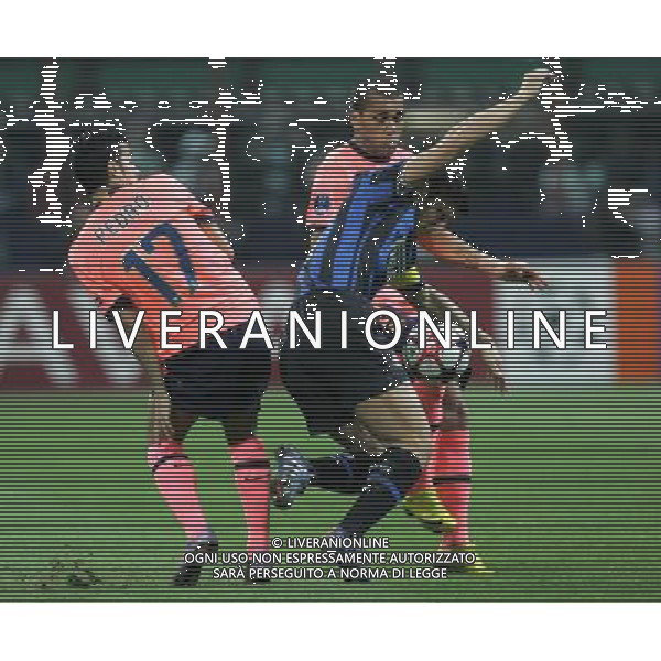 Milano 20-04-2010 Champions League 2009/2010 inter-barcellona 3:1 nella foto pedro rodriguez, javier zanetti e daniel alves ph marco luzzani/ag aldo liverani s.a.s.