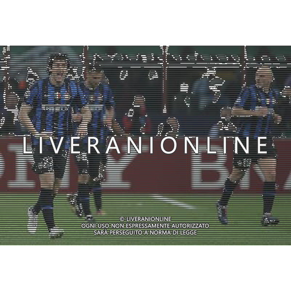Milano 20-04-2010 Champions League 2009/2010 inter-barcellona 3:1 nella foto l\'esultanza di diego alberto milito dopo il gol ph marco luzzani/ag aldo liverani s.a.s.