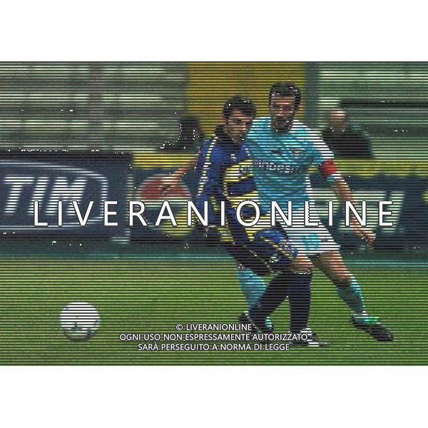 PARMA 20/01/04 OTTAVI DI FINALE TIM CUP 2003/04 PARMA-LAZIO nella foto rosina alessandro con favalli giuseppe* ph gigi arcaini/ag.aldo liverani