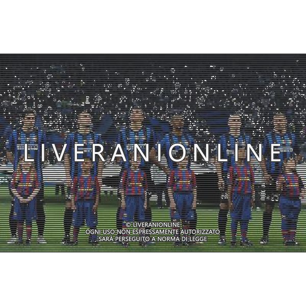 Champions League 2009/2010 Semifinale Andata Milano - 20.04.2010 Inter-Barcellona Nella Foto:MILITO DIEGO-PANDEV GORAN-LUCIO-ETO\'O SAMUEL-CAMBIASSO ESTEBAN-SAMUEL WALTER /Ph.Vitez-Ag. Aldo Liverani