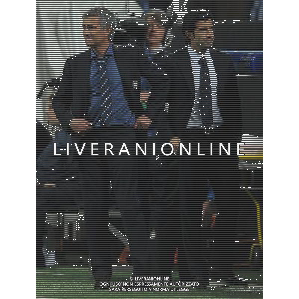 Champions League 2009/2010 Semifinale Andata Milano - 20.04.2010 Inter-Barcellona Nella Foto:MOURINHO JOSE\'-FIGO LUIS /Ph.Vitez-Ag. Aldo Liverani