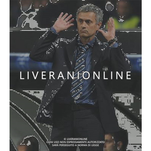 Champions League 2009/2010 Semifinale Andata Milano - 20.04.2010 Inter-Barcellona Nella Foto:MOURINHO JOSE\' /Ph.Vitez-Ag. Aldo Liverani