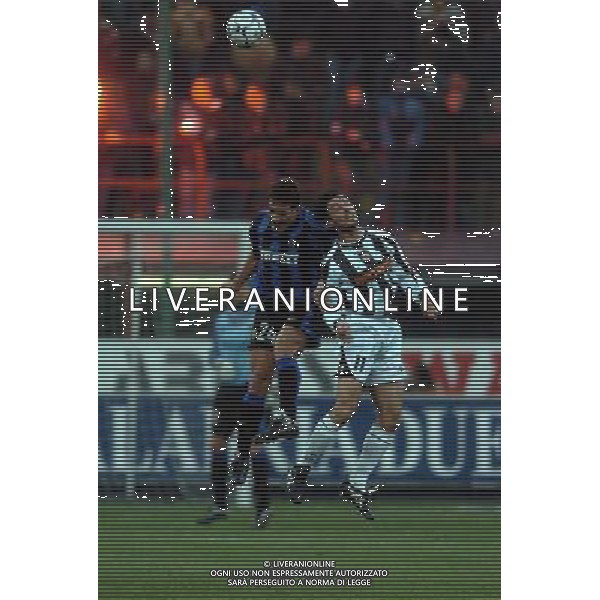 MILANO 21/01/04 TIM CUP 2003/04 INTER- UDINESE nella foto gamarra carlos con fava dino* ag.aldo liverani