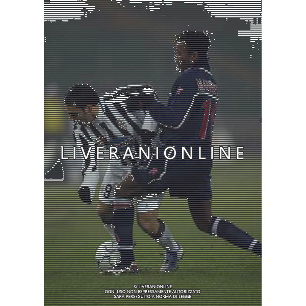 torino 21/1/204 juventus-perugia tim cup nella foto fabrizio miccoli e christian manfredini foto liverani/ag aldo liverani