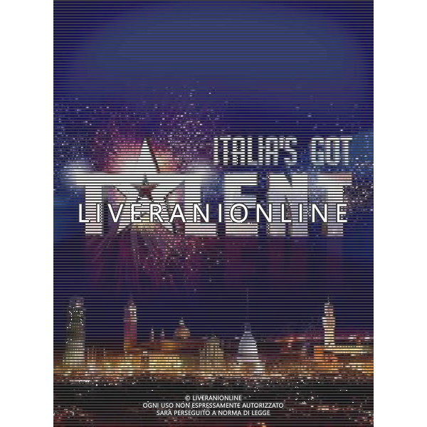 TRASMISSIONE TELEVISIVA Italia\'s got talent 2010 NELLA FOTO Logo AG ALDO LIVERANI