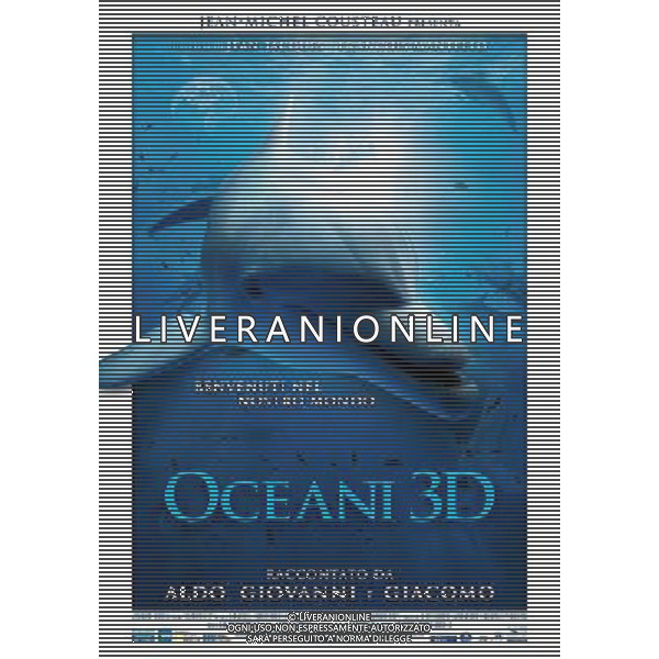 FILM Oceani 3D 2010 NELLA FOTO Locandina AG ALDO LIVERANI