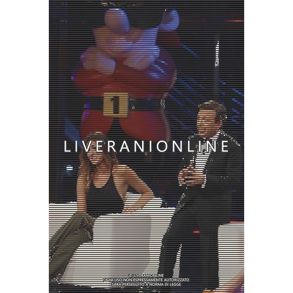 \' CHIAMBRETTI NIGHT\' nella foto: BELEN RODRIGUEZ - PIERO CHIAMBRETTI © Antonio Sorano - Ag. Aldo Liverani sas