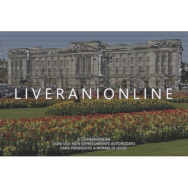 Buckingham Palace in London with spring flowers ©Photoshot/Agenzia Aldo Liverani Sas - ITALY ONLY - LONDRA