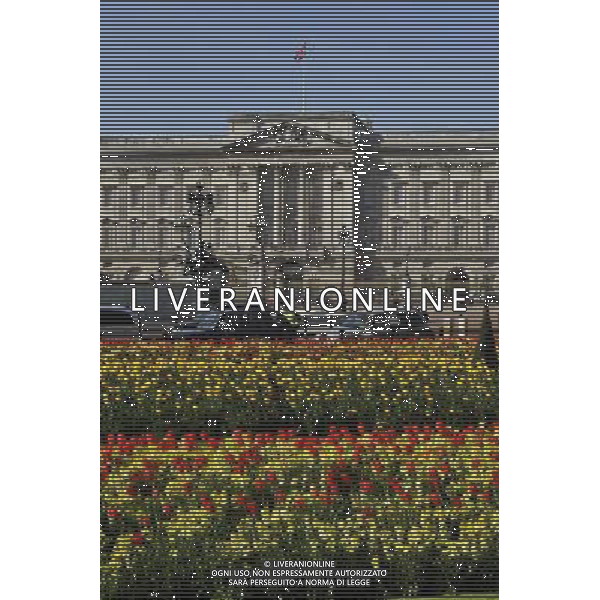Buckingham Palace in London with spring flowers ©Photoshot/Agenzia Aldo Liverani Sas - ITALY ONLY - LONDRA