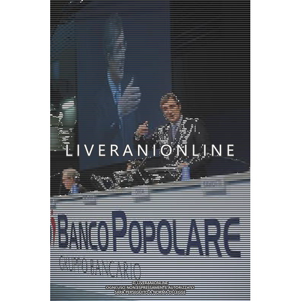 Assemblea dei soci del Banco Popolare presso lo Sporting Village Novara 24-04-2010 nella foto: l\'intervento del presidente del gruppo Carlo Fratta Pasini foto Garavaglia - ag. Aldo Liverani sas