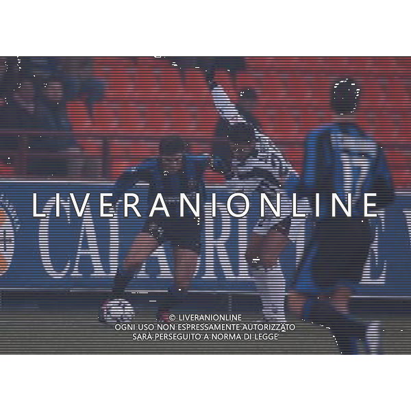 MILANO 21/1/2004 INTER-UDINESE COPPA ITALIA TIM CUP 2003/04 NELLA FOTO Javier Zanetti/Alberto * FOTO DANILO RECALCATI/AG ALDO LIVERANI 