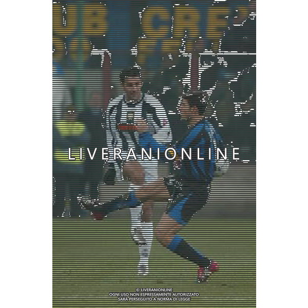 milano 21/01/04 inter-udinese coppa italia tim cup nella foto alberto d.c. neto e javier zanetti ph junior belardo / ag aldo liverani s.a.s
