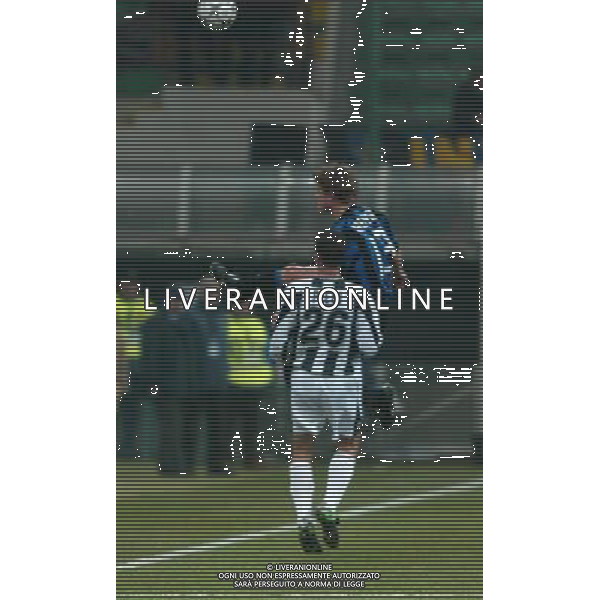 milano 21/01/04 inter-udinese coppa italia tim cup nella foto thomas helveg e pieri mirko ph junior belardo / ag aldo liverani s.a.s