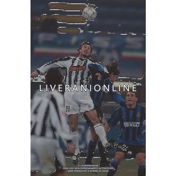 MILANO 21/1/2004 INTER-UDINESE COPPA ITALIA TIM CUP 2003/04 NELLA FOTO DINO FAVA E FRANCISCO FARINOS* FOTO DANILO RECALCATI/AG ALDO LIVERANI 