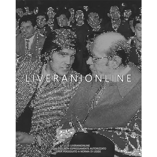 ARCHIVIO GIOVANNI LIVERANI NELLA FOTO NINO BENVENUTI CON NICOLOÔ CAROSIO AG ALDO LIVERANI