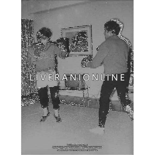 ARCHIVIO GIOVANNI LIVERANI NELLA FOTO NINO BENVENUTI CON GIULIANO GEMMA AG ALDO LIVERANI