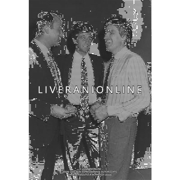 ARCHIVIO GIOVANNI LIVERANI NELLA FOTO NINO BENVENUTI CON GIANNI RIVERA AG ALDO LIVERANI