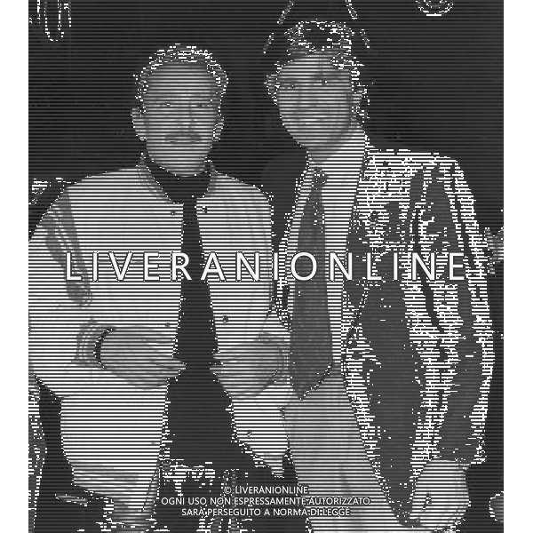 ARCHIVIO GIOVANNI LIVERANI NELLA FOTO NINO BENVENUTI CON DOMENICO MODUGNO AG ALDO LIVERANI