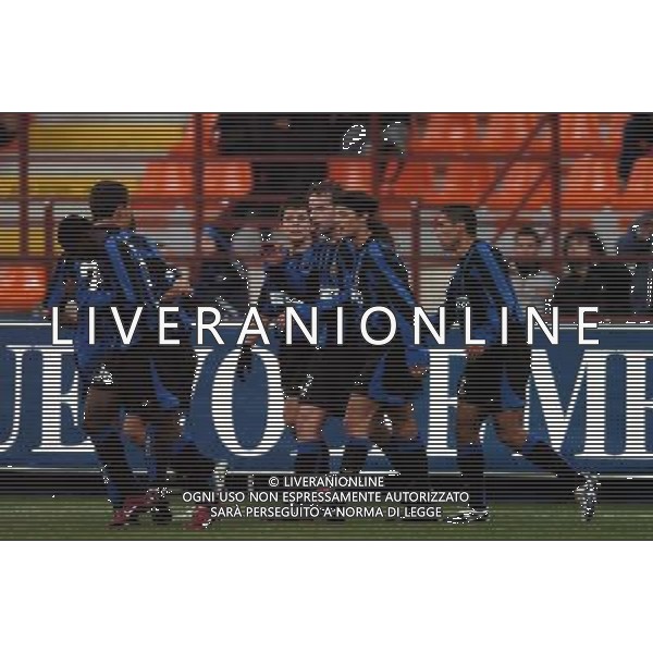 Milano 22/01/2004 coppa italia TIM CUP 2003/04 inter-udinese 3:1 nella foto esultanza inter ph marco luzzani/ag aldo liverani s.a.s.