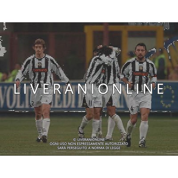 Milano 22/01/2004 coppa italia TIM CUP 2003/04 inter-udinese 3:1 nella foto esultanza udinese ph marco luzzani/ag aldo liverani s.a.s.
