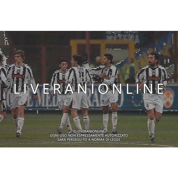 Milano 22/01/2004 coppa italia TIM CUP 2003/04 inter-udinese 3:1 nella foto esultanza udinese ph marco luzzani/ag aldo liverani s.a.s.