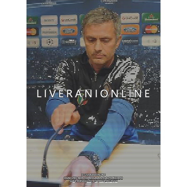 Conferenza Stampa Inter - Barcellona Champions League 2009/2010 Semifinale Ritorno Barcellona - 27.04.2010 Nella Foto: JOSE\' MOURINHO /Ph.Vitez-Ag. Aldo Liverani